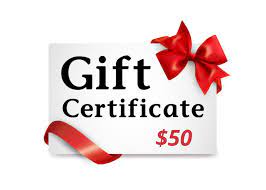 gift certificate