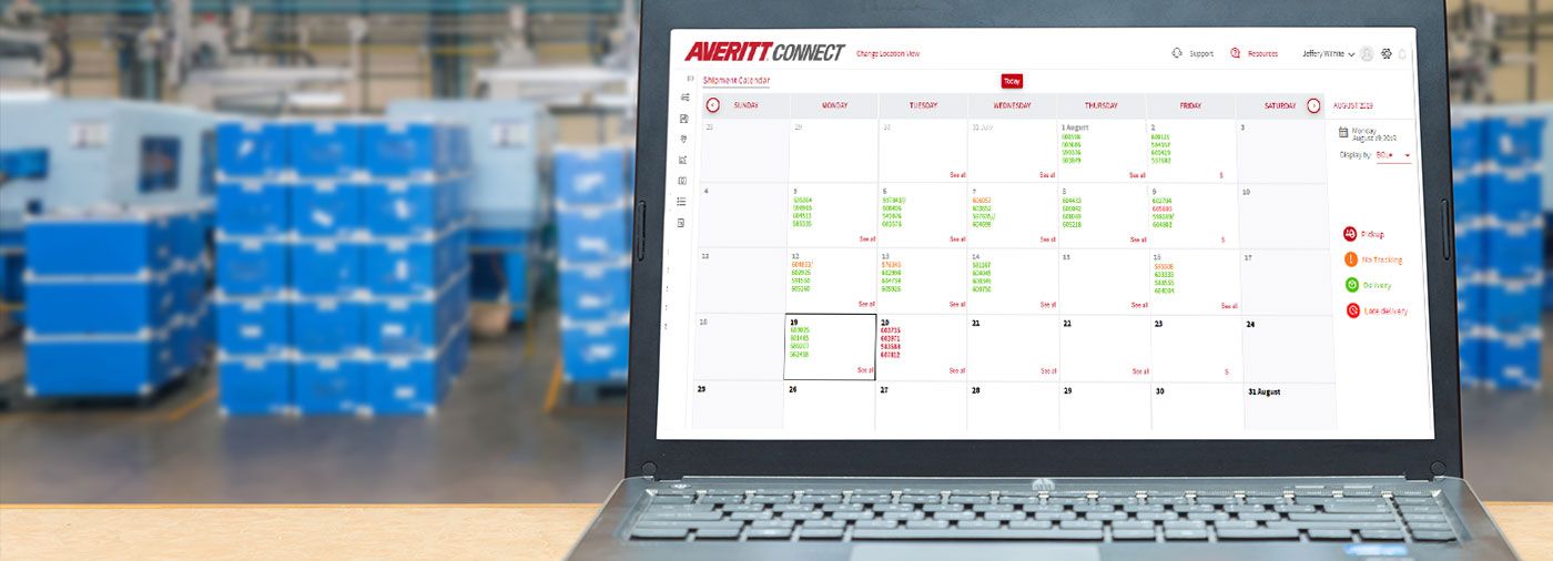 Averitt Connect Transportation Management System