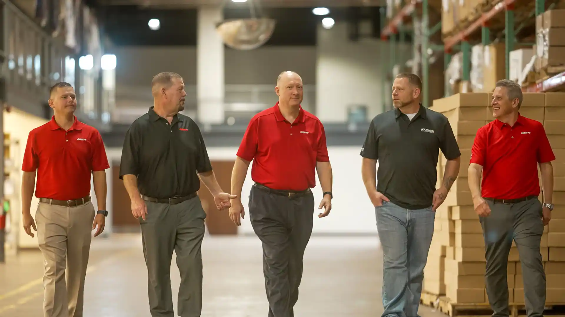 KICKER inventory at Averitt’s Charleston warehouse